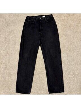WearGuard Men's 34x34 Heavy Duty Straight Leg Long Jeans Black Workwear